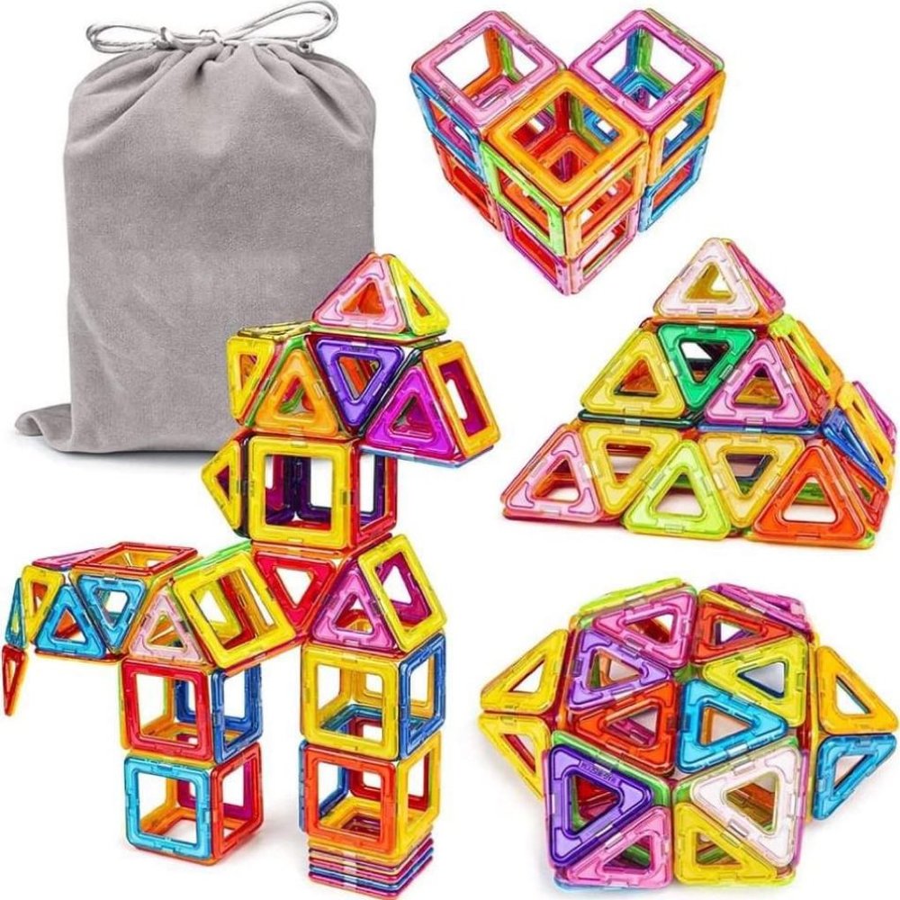 Magnetic Blocks Building Blocks Educational Toys Construction Stacking Toy-64 pc